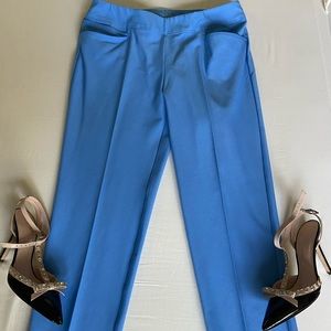 Blue Adidas Stretch Pleat Crop Pants